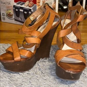Brown Wedges Size 7